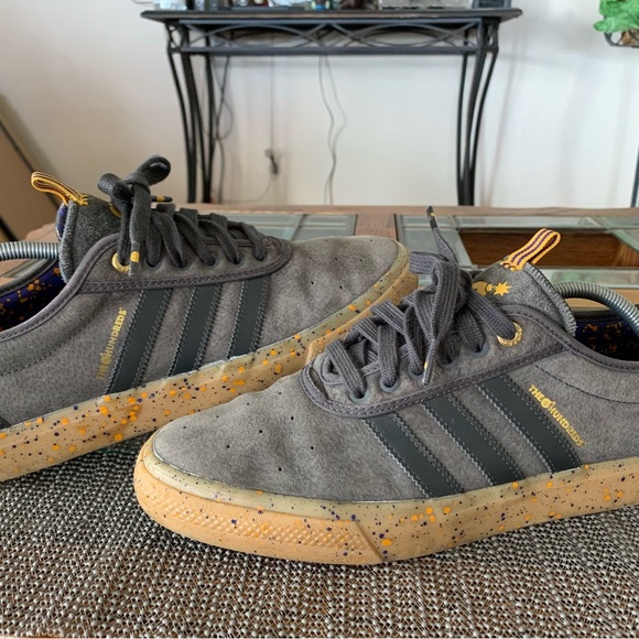 Adidas x The Hundreds LA Lakers NBA Adi-Ease Skate Shoes Mens 11.5 US Q16688 - Picture 2 of 10